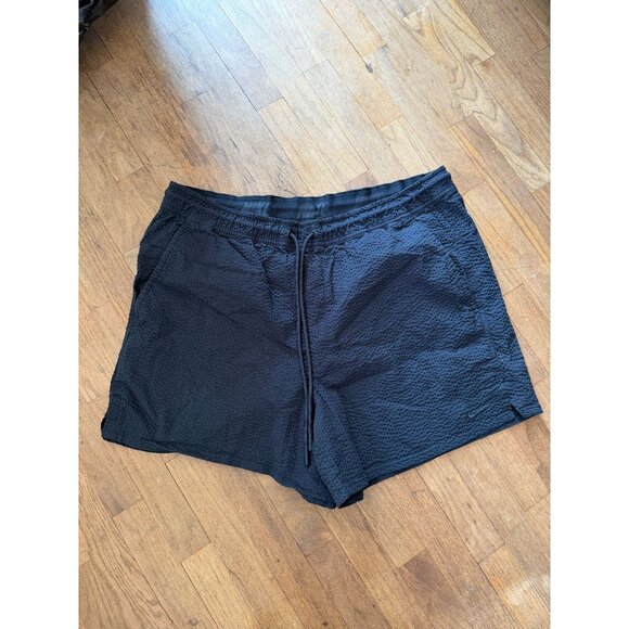 NIKE MENS SEERSUCKER BLACK SHORTS SZ XXL - Picture 1 of 4